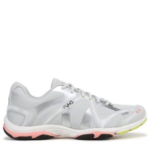 Ryka Women's Light Gray and Coral Athletic Shoes